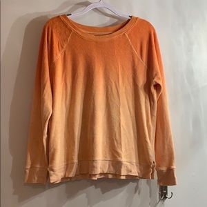 AE soft and sexy orange terry sweater
